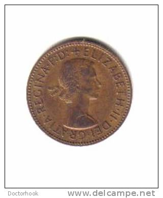 GREAT BRITAIN    1/2 PENNY  1966  (KM # 896) - C. 1/2 Penny