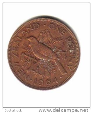 NEW ZEALAND    1  PENNY  1964  (KM # 24.2) - Neuseeland