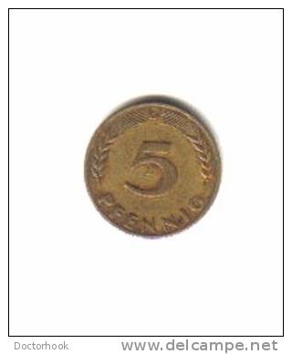GERMANY    5  PFENNIG  1949 D  (KM # 102) - 5 Pfennig