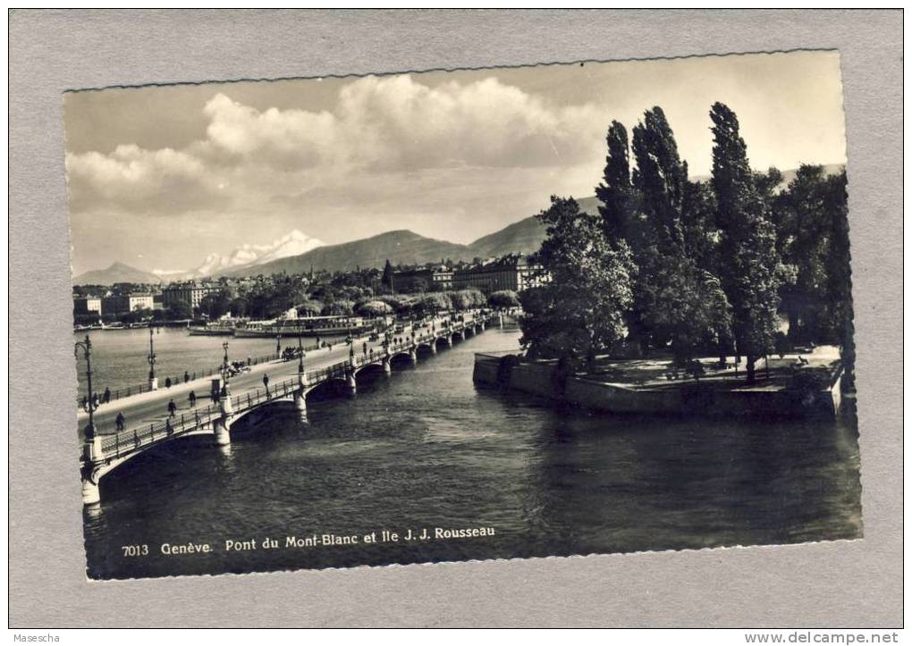Genève, Pont Du Mont-Blanc, Gest. 1934  ( K 17 - Otros & Sin Clasificación