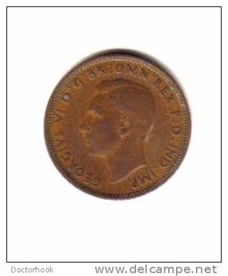 GREAT BRITAIN    1/2 PENNY  1943  (KM # 844) - C. 1/2 Penny