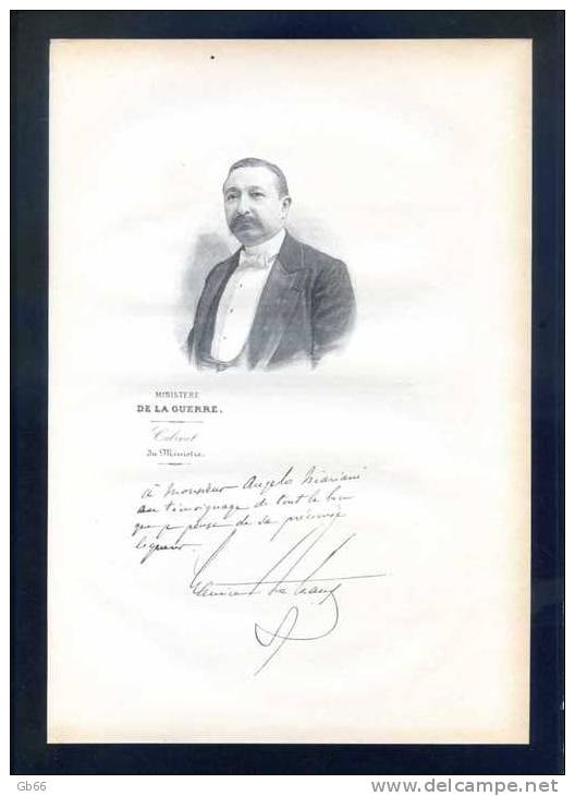 MAURICE BERTAUX....biographie, Autographe, Et Portrait Gravé Sur Bois  1906 - Collezioni