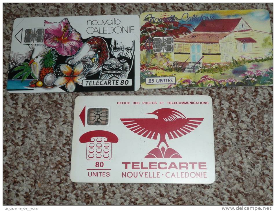 Lot Rares Télécartes Carte Télécarte Publiques Nouvelle-Calédonie CAGOU 80u SC4 P7 Mosaique 1988 -1994 - 1988