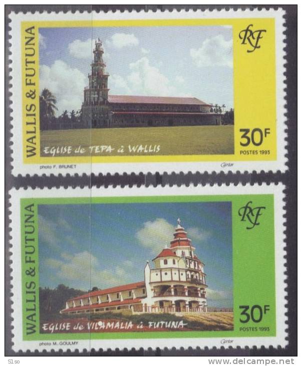 WALLIS Et FUTUNA 1993  --  Poste Yvert  N°  455 - 456  -- Neuf  Sans  Charnière   -- Cote 2,00 €uros --- - Unused Stamps