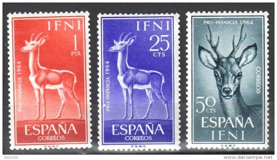 Ifni 1963 Animals  Mi.232-234- MNH (**) - Ifni