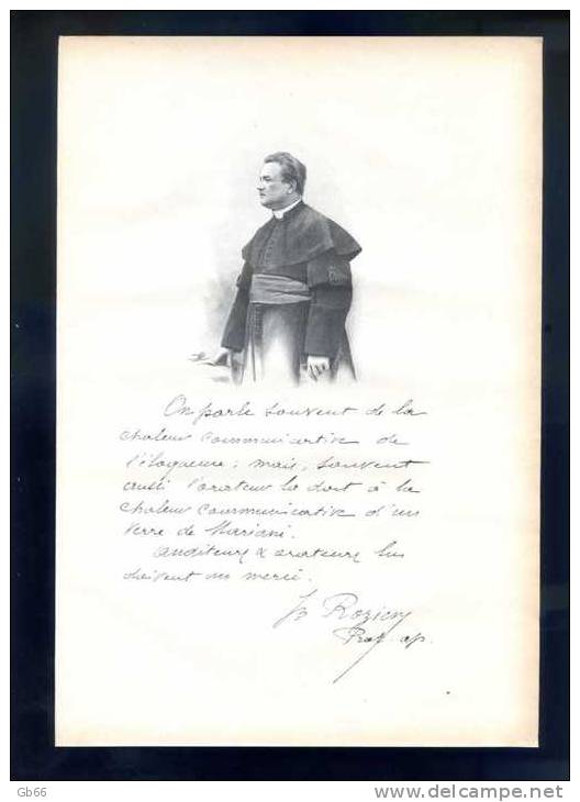 MONSEIGNEUR ROZIER....biographie, Autographe, Et Portrait Gravé Sur Bois  1906 - Collections