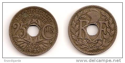 25 Centimes - Lindauer - Cupro-Nickel - ETAT TB – 1925 - G 380 - F 171-9 - 25 Centimes