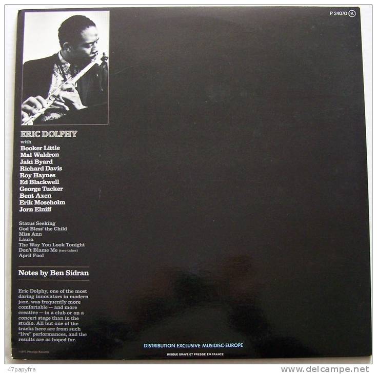 Eric DOLPHY RARE Double LP JAZZ Status M / Mint (FRENCH)   Parfait état - Jazz