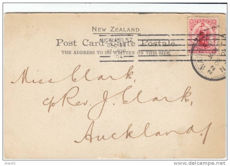 Wanganui River At Pipiriki New Zealand, C1900s Vintage Postcard - New Zealand