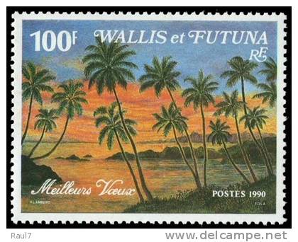 Wallis Et Futuna 1991 - Arbres, Palmiers, Paysages - 1v Neufs // Mnh - Ongebruikt