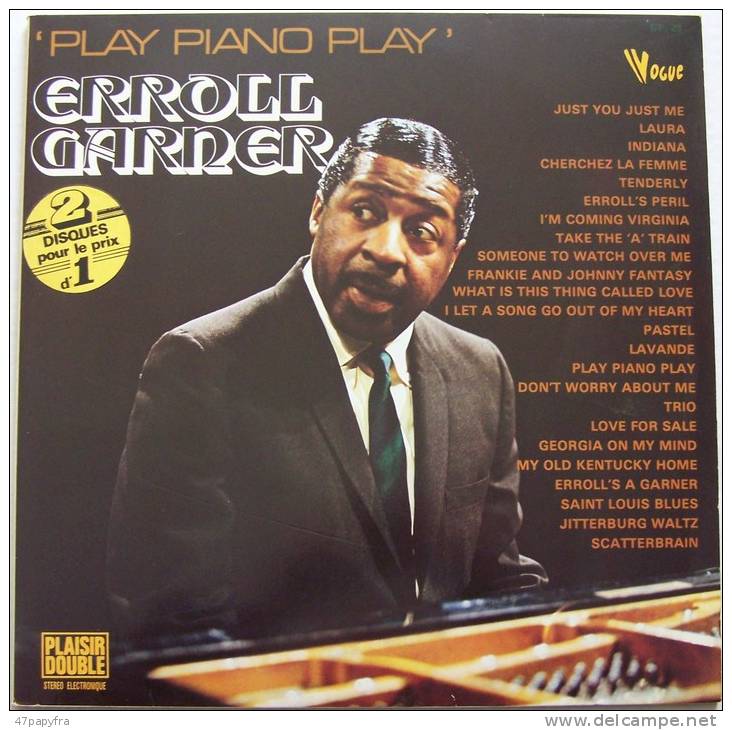 Erroll GARNER Double LP VOGUE Play Piano Play Just You Just Me M / M Comme Neuf - Blues