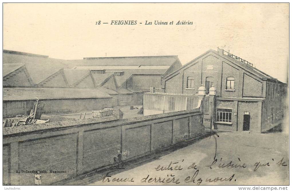 59 FEIGNIES LES USINES ET ACIERIES - Feignies