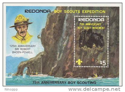 Redonda-1982 75th Anniversary Of Scouting MS  MNH - Other & Unclassified