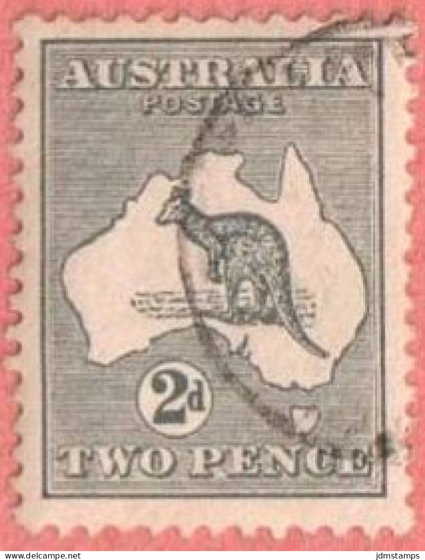 AUS SC #45  1915 Kangaroo And Map, CV $7.50 - Gebraucht