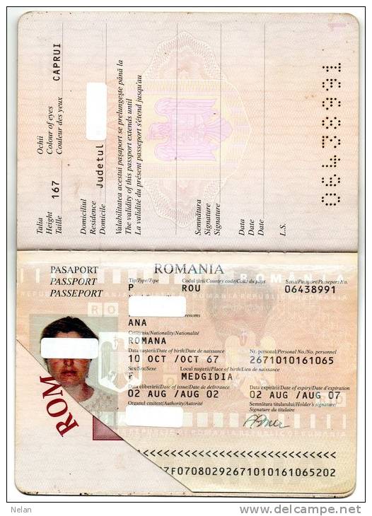 PASSPORT ROMANIA-2002-3 Scansione - Zonder Classificatie