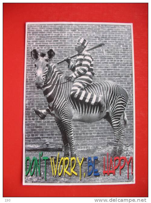 DO"NT WORRY,BE HAPPY,CROATIA STAMPS - Zebras