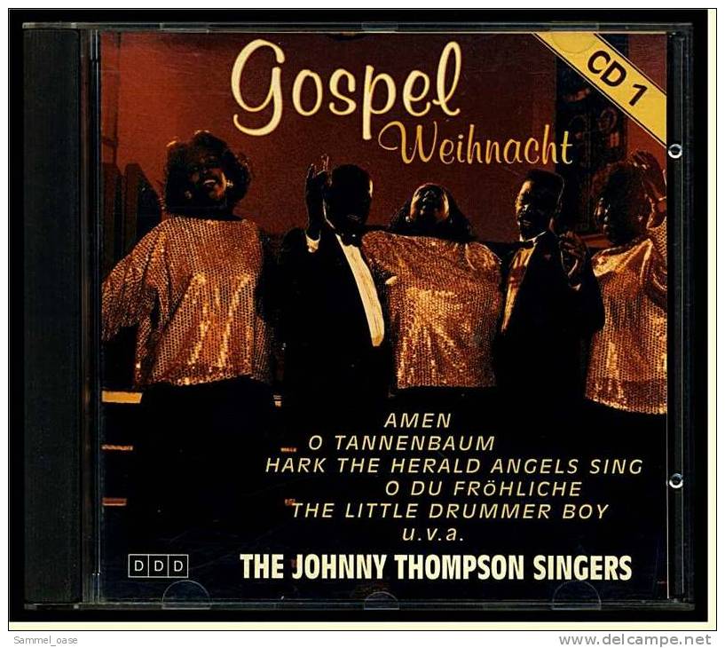 Weihnachtsmusik CD -  Gospel Weihnacht  Von "The Johnny Thompson Singers" - 15 Weihnachtslieder - Chants De Noel