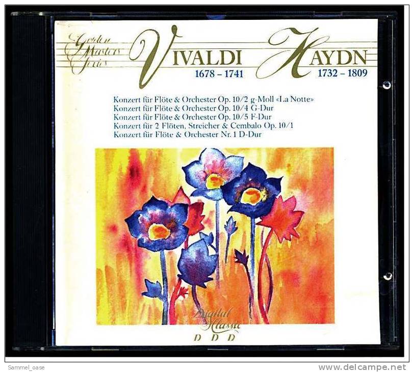 CD -  Vivaldi / Haydn  -  Konzerte Für Flöte  -  Golden Master Serie Nr. 500.104 - Klassik