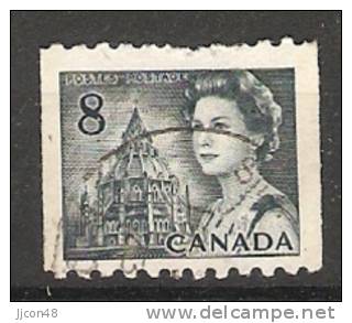 Canada  1967-72 Queen Elizabeth II  Perf. 10 (o) 8c - Francobolli In Bobina