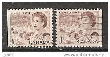 Canada  1967-72 Queen Elizabeth II  Perf. 12.5 X 12 (o) 1c - Single Stamps
