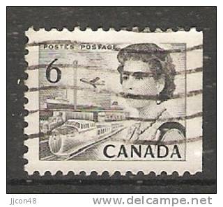 Canada  1967-72 Queen Elizabeth II  Perf. 12.5 X 12 (o) 6c - Sellos (solo)