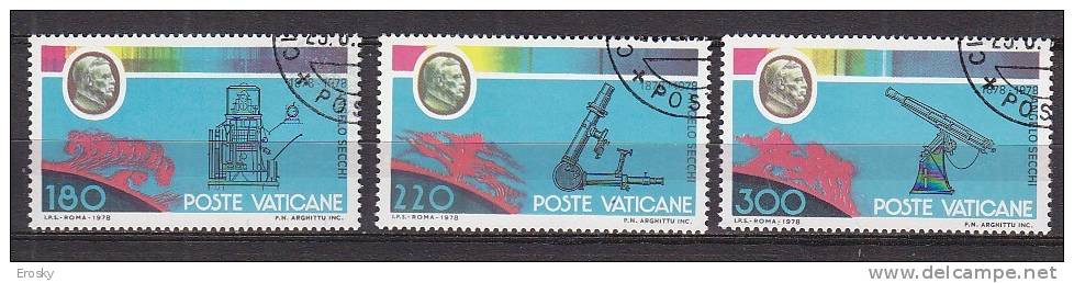 Z1892 - VATICANO SASSONE N°655/57 - VATICAN Yv N°675/77 - Oblitérés