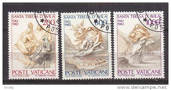 Z1945 - VATICANO SASSONE N°713/15 - VATICAN Yv N°731/33 - Used Stamps