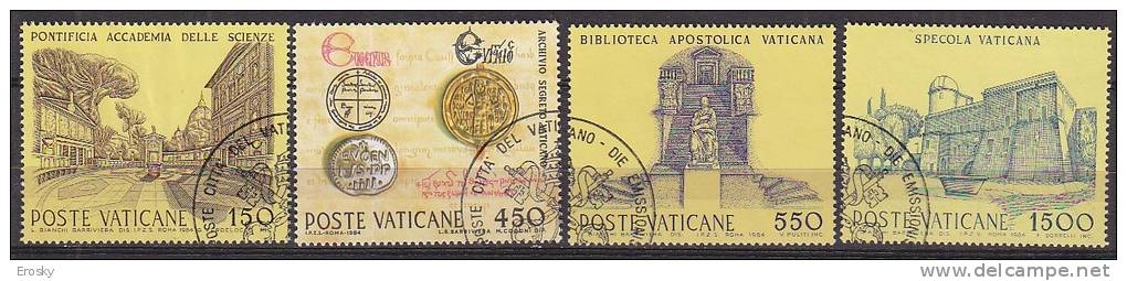 Z1965 - VATICANO SASSONE N°751/54 - VATICAN Yv N°751/54 - Oblitérés