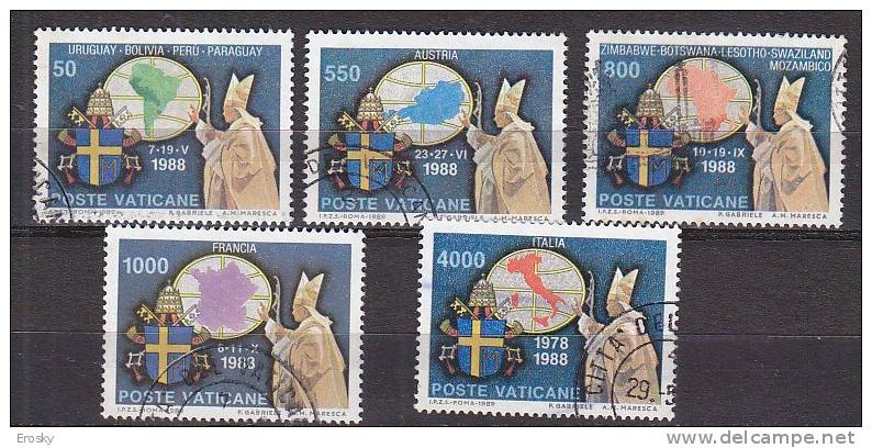 Z2015 - VATICANO SASSONE N°868/72 - VATICAN Yv N°867/71 - Used Stamps