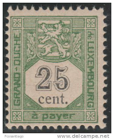LUXEMBURGO 1907 - Yvert #5 (Fiscal) - MNH ** - Fiscaux