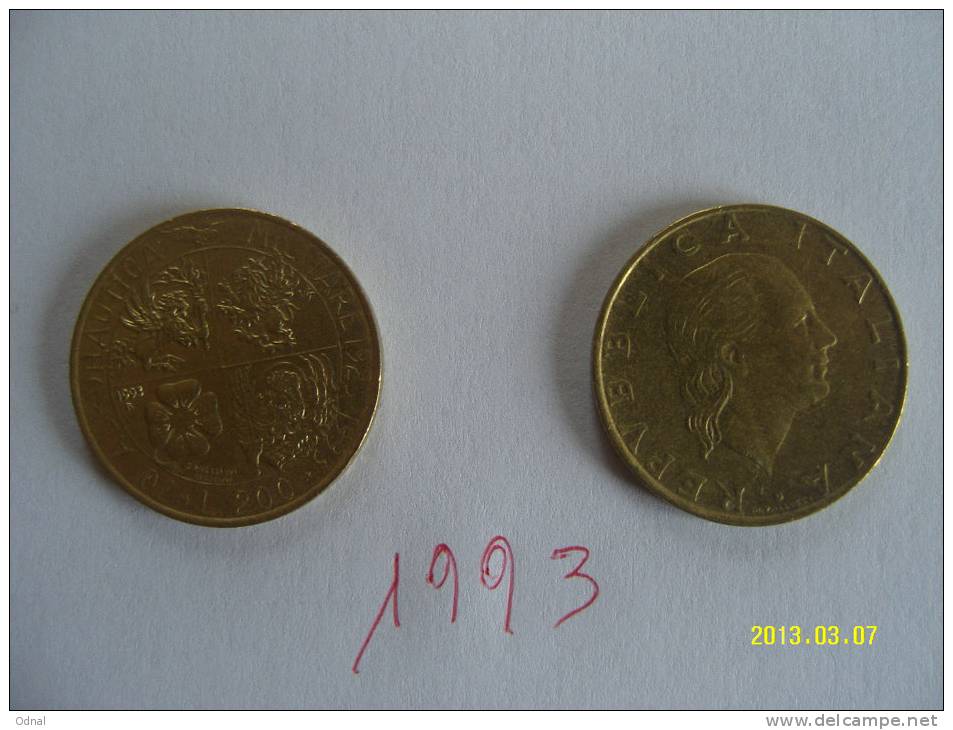 200 LIRE Bronzital (Ba) AERONAUTICA MILITARE 1993  SPL - 200 Liras