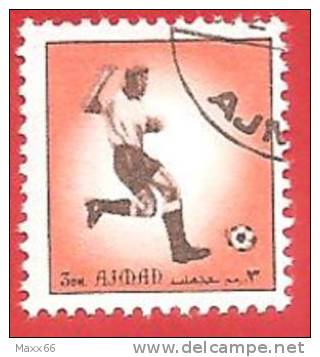 EMIRATI ARABI - AJMAN -  USATO - 1972 - SPORT - CALCIO - SOCCER  - DM 3 - Ajman