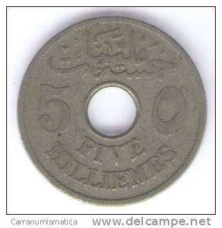 EGITTO 5 MILLIEMES 1917 - Egypt
