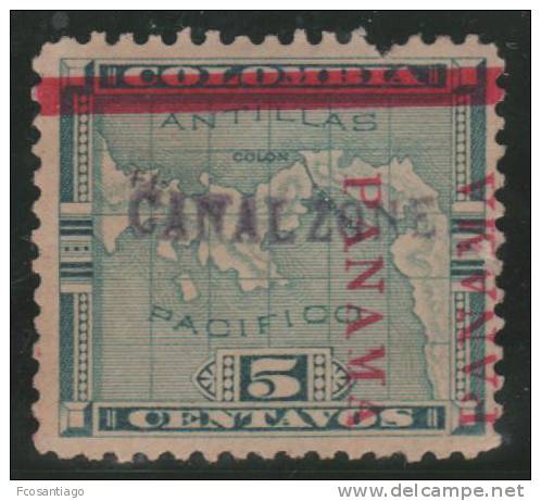 PANAMA (CANAL ZONE) 1904 - Yvert #3 - Mint No Gum (*) - Panamá