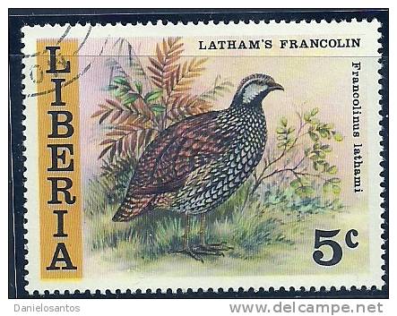 Liberia 1977 Birds Aves Oiseaux Vegels - Forest Francolin - Francolinus Lathami Canc - Perdrix, Cailles