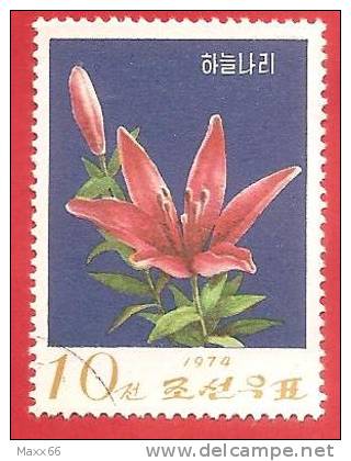 CINA - CHINA - R.P.P.  - USATO - 1974 - FIORI - FLOWERS - 10 - Oblitérés