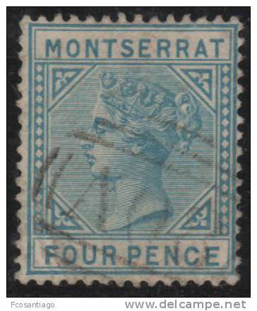 MONTSERRAT 1880 - Yvert #4 - VFU - Montserrat