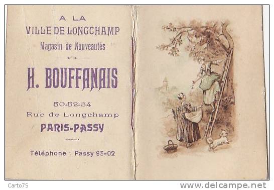 Calendrier - Année 1931 - Ville De Longchamp Paris Passy - Cueillette Cerises - Petit Format : 1921-40