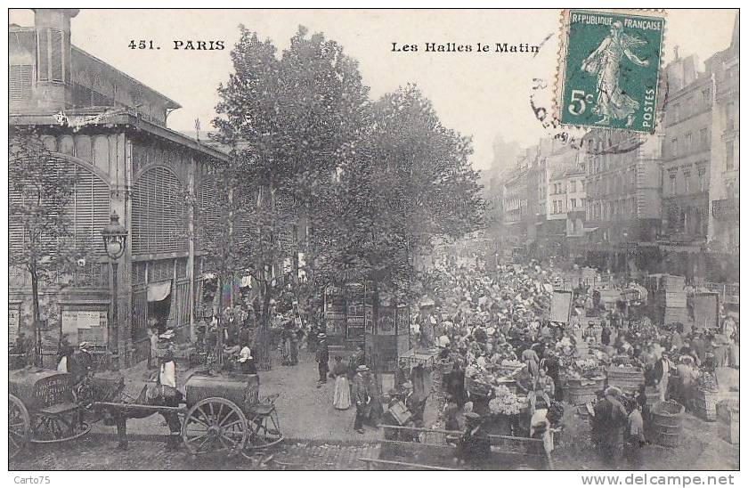 Paris 75001 -  Halles Marché - Architecture Pavillon Baltard - Petits Métiers à Paris