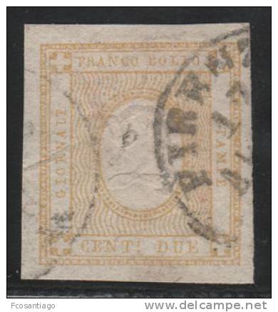 ITALIA 1862 - Yvert #1 (Taxas) - VFU - Fiscale Zegels