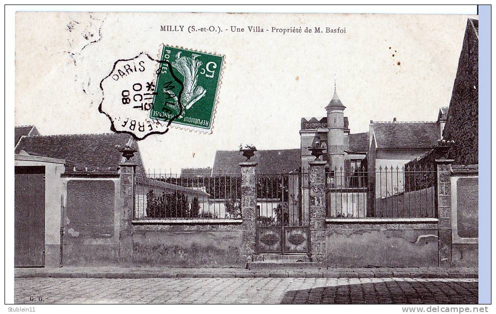 Milly-la-Forêt (Essonne)   Une Villa (propriété De M. Basfoi) - Milly La Foret