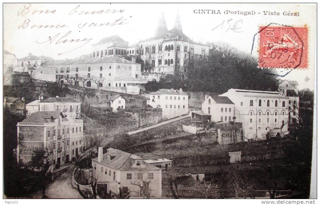 Carte Postale 1907 Portugal Cachet Bordeaux à Buenos Aires - Schiffspost