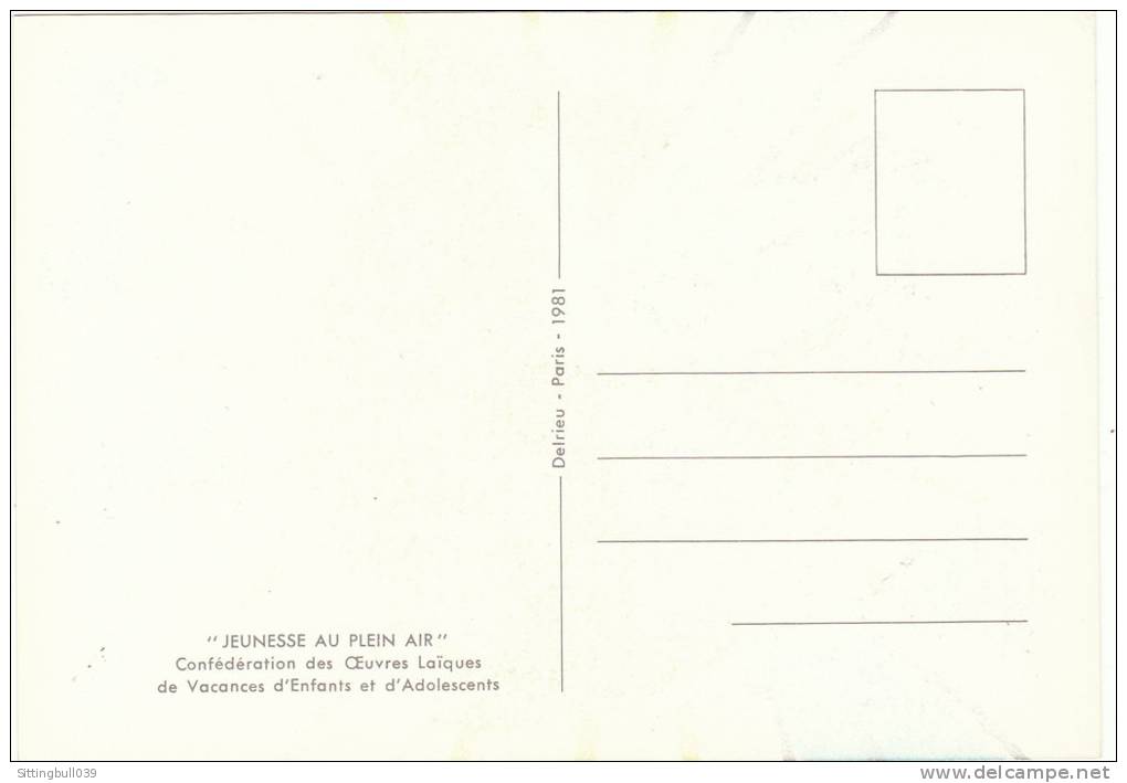 MORVAN. La Campagne. Carte Postale JEUNESSE AU PLEIN AIR. 1981.Confédération Des Oeuvres Laïques De Vacances D´Enfants - Morvan