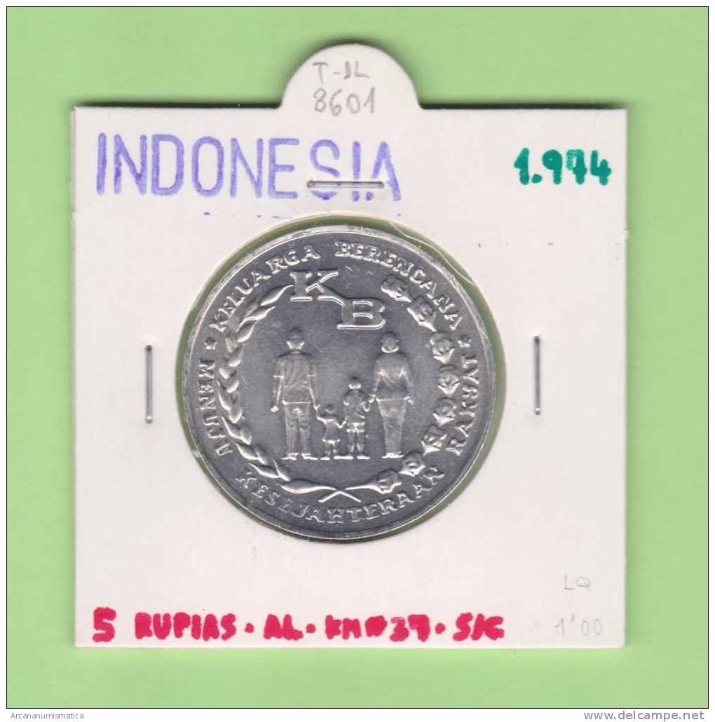 INDONESIA    5   Rupias 1.974  AL   KM#37   SC/UNC    DL-8601 - Indonesië