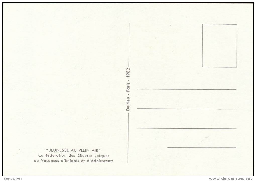 KOUPER. MORVAN V. La Chasse Aux Papillons. Carte Postale JEUNESSE AU PLEIN AIR. 1982.Confédération Des Oeuvres Laïques.. - Kouper