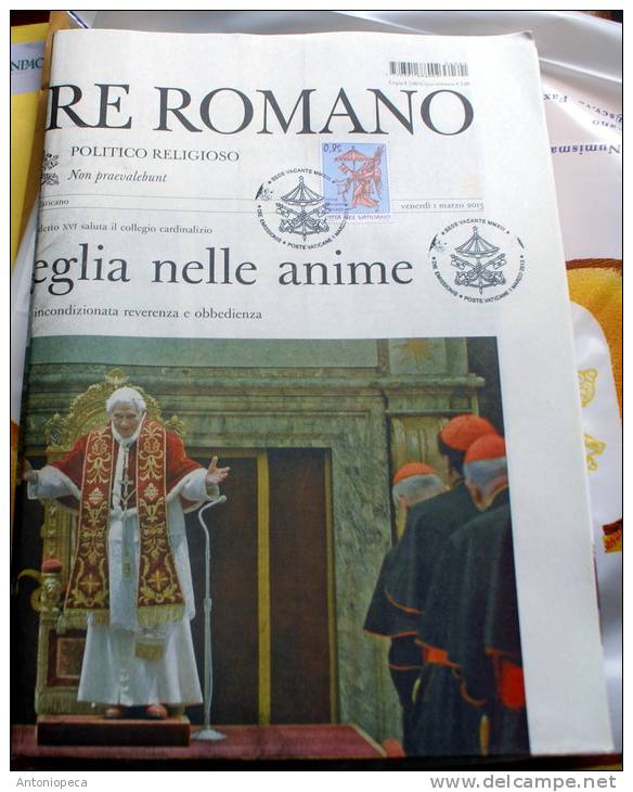 VATICANO 2013 - NEWSPAPER L´OSSERVATORE ROMANO DAY OF START VACANT PAPAL SEE - Otros & Sin Clasificación