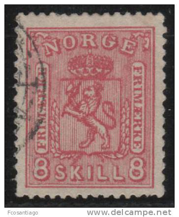 NORUEGA 1867 - Yvert #15 - VFU - Usados