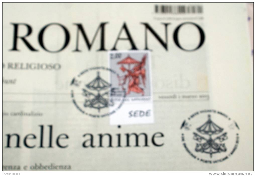VATICANO 2013 - NEWSPAPER L´OSSERVATORE ROMANO DAY OF START VACANT PAPAL SEE - First Editions