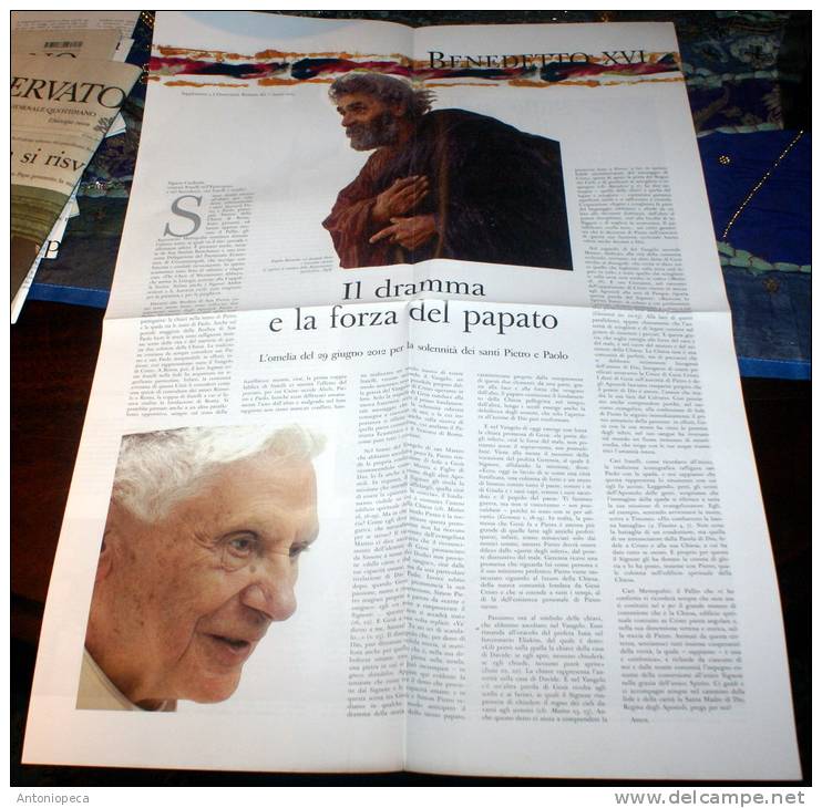 VATICANO 2013 - NEWSPAPER L´OSSERVATORE ROMANO DAY OF START VACANT PAPAL SEE - First Editions