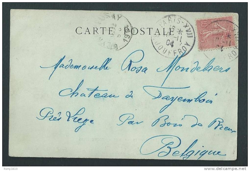 Les Sports. Nos Motocyclistes. Auguste Fossier Sur Sa Moto De Course En 1904. Envoyée Au Château De Fayembois.  2 Scans. - Sport Moto